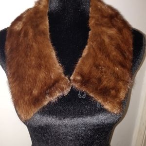 Vintage Brown Mink Collar